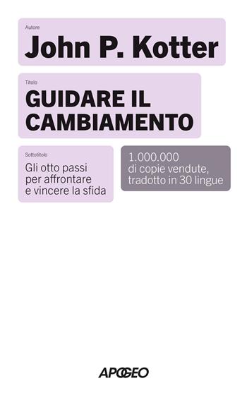 Guidare il cambiamento. Gli otto passi per affrontare e vincere la sfida. Nuova ediz. - John P. Kotter - Libro Apogeo 2025, Apogeo Saggi | Libraccio.it