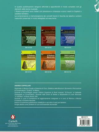 Teoria musicale. - Andrea Cappellari - Libro Carisch 2016 | Libraccio.it