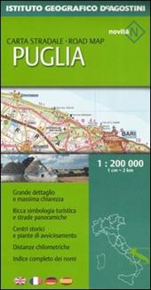 Puglia 1:200 000. Ediz. multilingue