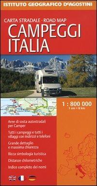 Campeggi Italia 1:800.000  - Libro De Agostini 2007, Carta turistica stradale | Libraccio.it