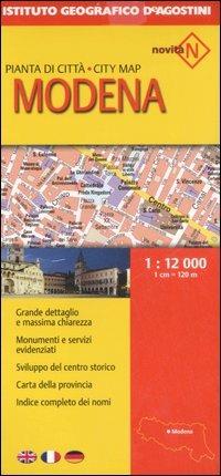 Modena 1:12.000  - Libro De Agostini 2012, Piante di città d'Italia | Libraccio.it