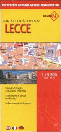 Lecce 1:5.500  - Libro De Agostini 2007, Piante di città d'Italia | Libraccio.it