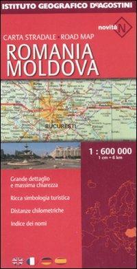 Romania, Moldova 1:600.000  - Libro De Agostini 2008, Carte stradali estero | Libraccio.it