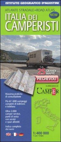 Atlante stradale Italia dei camperisti 1:400.000  - Libro De Agostini 2011, Atlanti stradali | Libraccio.it