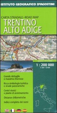 Trentino Alto Adige 1:200.000. Ediz. multilingue  - Libro De Agostini 2011, Carte stradali regionali d'Italia | Libraccio.it