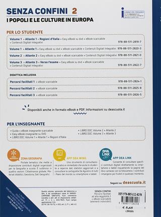 Senza confini. Percorsi facilitati ad alta leggibilità. Per la Scuola media. Vol. 2 - L. Giudici - Libro De Agostini 2017 | Libraccio.it