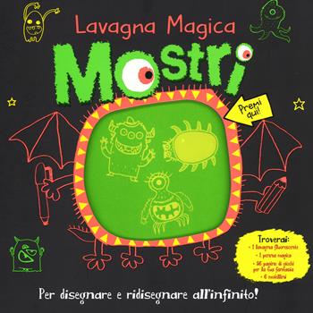 Mostri. Lavagna magica. Ediz. illustrata. Con gadget - Suhel Ahmed, Srimalie Bassani - Libro ABraCadabra 2016 | Libraccio.it