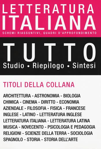 Tutto letteratura italiana  - Libro De Agostini 2017, Tutto | Libraccio.it