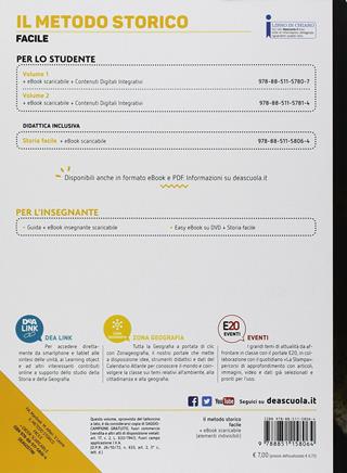 Il metodo storico. Storia facile. BES. Con ebook. Con espansione online - P. A. Manfredi, M. Alfieri, V. Leone - Libro De Agostini Scuola 2018 | Libraccio.it