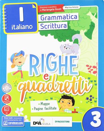 Righe e quadretti. Letture, Discipline. Sussidiario antropologico con Quaderno integrato, Discipline. Sussidiario scientifico con Quaderno integrato, Grammatica e Scrittura, Atlante multidisciplinare. Per la 3ª classe elementare. - FOLLONI S NEGRI N AMOIA M, FEDERICI F QUAGLIUOLO L - Libro De Agostini 2018 | Libraccio.it