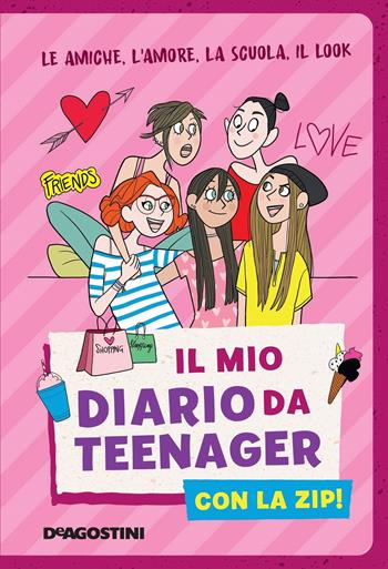 Il mio diario da teenager con la zip!  - Libro De Agostini 2020, Il nostro mondo | Libraccio.it