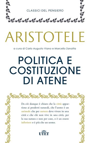 Politica e costituzione di Atene - Aristotele - Libro UTET 2021, Classici del pensiero | Libraccio.it