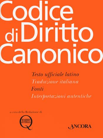 Codice di diritto canonico  - Libro Ancora 2021, Grandi opere | Libraccio.it