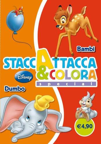 Dumbo-Bambi. Staccattacca e colora special. Ediz. illustrata  - Libro Disney Libri 2012, Staccattacca & colora | Libraccio.it