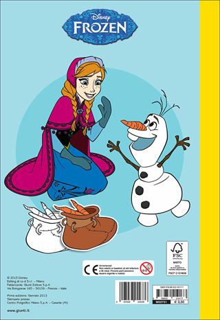 Frozen. Con adesivi  - Libro Disney Libri 2015, Staccattacca & colora | Libraccio.it