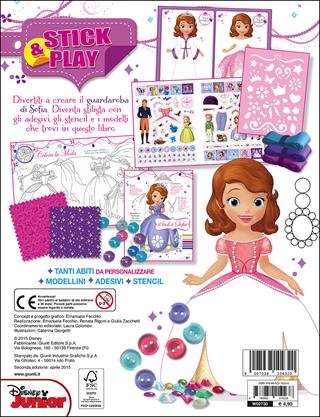 Vesti e crea la moda. Stick & play. Sofia la principessa. Con adesivi. Ediz. illustrata  - Libro Disney Libri 2014 | Libraccio.it