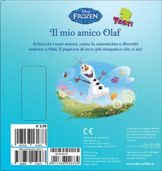 Il mio amico Olaf. Frozen. Libro sonoro  - Libro Disney Libri 2015, 3 tasti | Libraccio.it