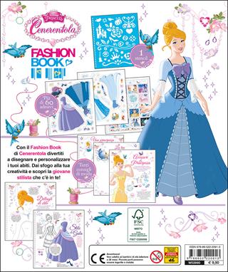 Fashion book. Cenerentola. Disney princess. Con adesivi  - Libro Disney Libri 2015 | Libraccio.it