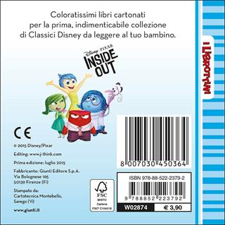 Inside out  - Libro Disney Libri 2015, I librottini | Libraccio.it