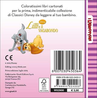 Lilli e il vagabondo  - Libro Disney Libri 2015, I librottini | Libraccio.it