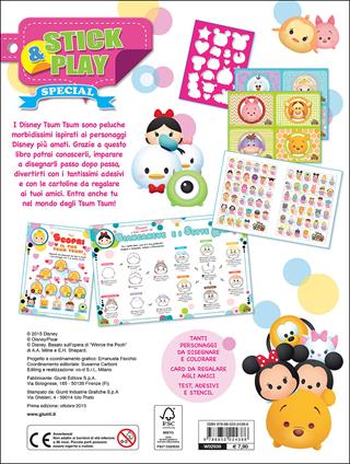 Crea un mondo di nuovi amici. Stick & play. Tsum Tsum. Con adesivi  - Libro Disney Libri 2015 | Libraccio.it