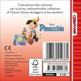 Pinocchio  - Libro Disney Libri 2015, I librottini | Libraccio.it