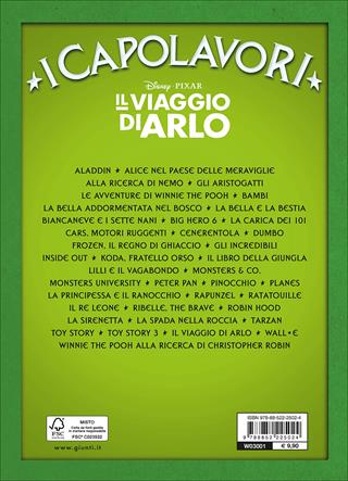 Il viaggio di Arlo  - Libro Disney Libri 2016, I capolavori Disney | Libraccio.it