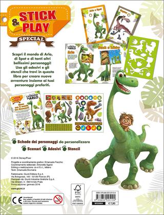 Il viaggio di Arlo. Crea il mondo dei dinosauri. Stick & play. Con adesivi  - Libro Disney Libri 2016 | Libraccio.it