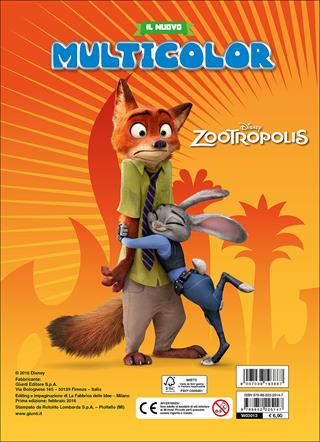 Zootropolis. Il nuovo multicolor. Ediz. illustrata  - Libro Disney Libri 2016 | Libraccio.it