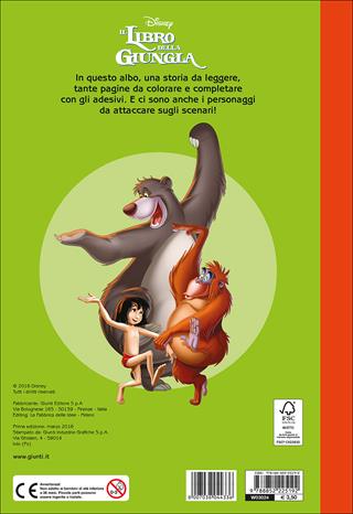 Il libro della giungla. Staccattacca & colora. Con adesivi. Ediz. illustrata  - Libro Disney Libri 2016, Staccattacca & colora | Libraccio.it