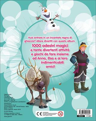 Frozen. 1000 stickers. Tanti giochi e attività. Con adesivi. Ediz. illustrata  - Libro Disney Libri 2016, Stickerfun | Libraccio.it