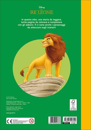 Il Re Leone. Staccattacca&Colora. Con adesivi. Ediz. illustrata  - Libro Disney Libri 2016, Staccattacca & colora | Libraccio.it