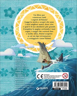 Il libro di Vaiana. Segreti. Oceania. Ediz. illustrata  - Libro Disney Libri 2016, Sogni e segreti | Libraccio.it