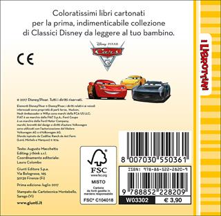 Cars 3  - Libro Disney Libri 2017, I librottini | Libraccio.it