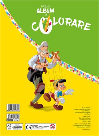 Pinocchio. Primo album da colorare  - Libro Disney Libri 2017, Primo album da colorare | Libraccio.it