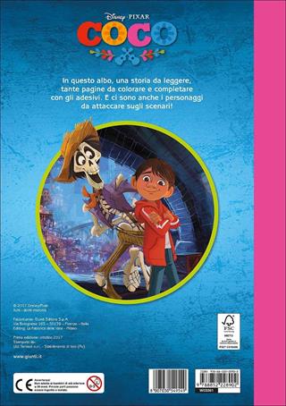 Coco. Staccattacca e colora. Con adesivi. Ediz. a colori  - Libro Disney Libri 2017, Staccattacca & colora | Libraccio.it