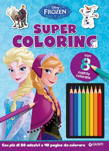 Frozen. Super coloring. Con adesivi. Con 8 matite  - Libro Disney Libri 2019, Supermega Album | Libraccio.it