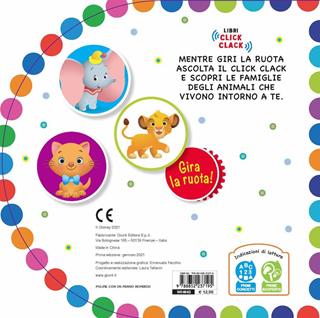 Chi è il mio cucciolo? Baby libri clic clac. Gira la ruota e impara! Ediz. a colori  - Libro Disney Libri 2021 | Libraccio.it