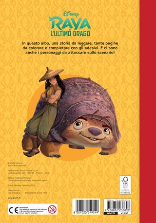Raya e l'ultimo drago. Staccattacca & colora. Con adesivi. Ediz. illustrata  - Libro Disney Libri 2021, Staccattacca & colora | Libraccio.it