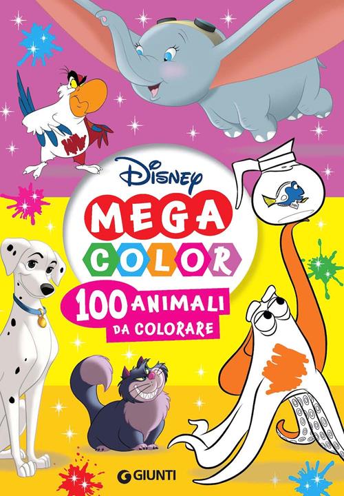 100 animali da colorare. Mega color Disney - Libro Disney Libri