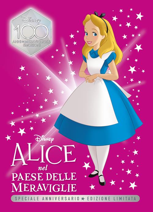ABAKUHAUS Federa Cuscino Alice Nel Paese Delle Meraviglie 65x40 Cm: Stampata Fronte/Retro, Con Cerniera, Poliestere, Regalo