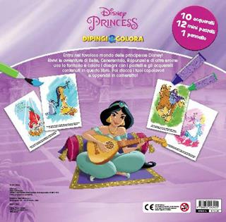 Disney Princess. Dipingi & colora. Ediz. a colori. Con 10 acquerelli. Con 12 pastelli a cera  - Libro Disney Libri 2021 | Libraccio.it
