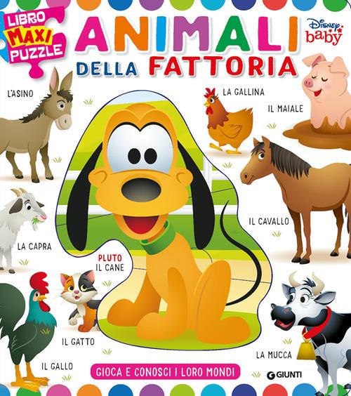 Animali della fattoria. Libro maxi puzzle. Ediz. a colori - Libro Disney  Libri 2022, Disney baby
