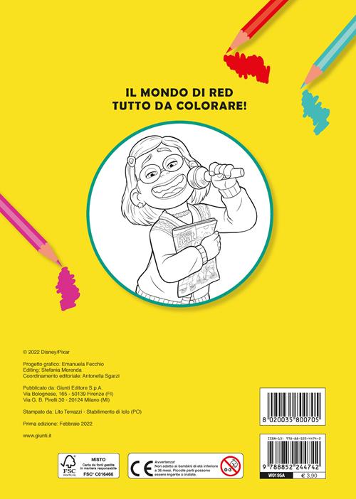 Rosso come un panda. Red. Primo album da colorare. Ediz. a colori - Libro  Disney Libri 2022