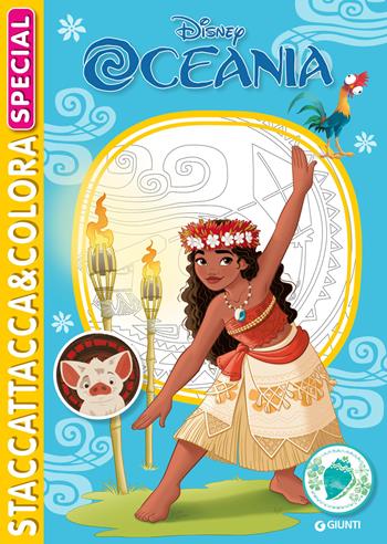 Oceania. Staccattacca&colora special. Con adesivi. Ediz. a colori  - Libro Disney Libri 2024, Staccattacca & colora | Libraccio.it