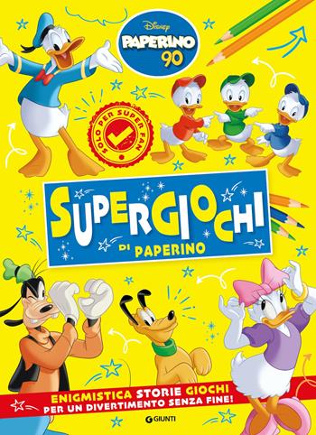 Supergiochi di Paperino. Paperino 90. Enigmistica Storie Giochi per un divertimento senza fine! Ediz. a colori  - Libro Disney Libri 2024 | Libraccio.it