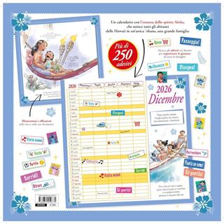 Stitch. 'Ohana means family. Calendario famiglia 2026 da parete. Con adesivi - Denise Shimabukuro - Libro Disney Libri 2025 | Libraccio.it