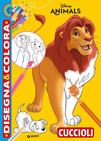 Cuccioli. Disney Animals. Disegna & colora. Ediz. a colori  - Libro Disney Libri 2025 | Libraccio.it