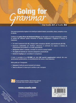 Going for grammar. Grammatica inglese per italiani. Con CD-ROM - Lelio Pallini - Libro Black Cat-Cideb 2010, English grammar | Libraccio.it