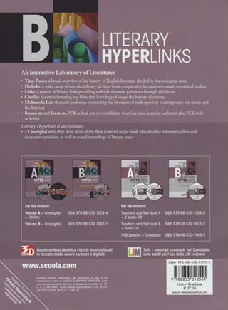 Literary hyperlinks. Vol. B: From Victorian Age to the twentieth century and beyond. Con DVD-ROM - Graeme Thomson, Silvia Maglioni - Libro Black Cat-Cideb 2010, English literature | Libraccio.it